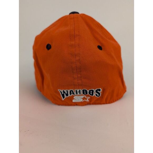 VINTAGE Virginia Hat Cap Mens Orange Wahoos Flex Fit Football Starter Adult - Picture 4 of 8